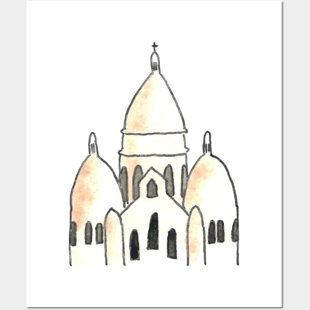 Paris Icons: Sacre Coeur Wall Art by buhloop.icons